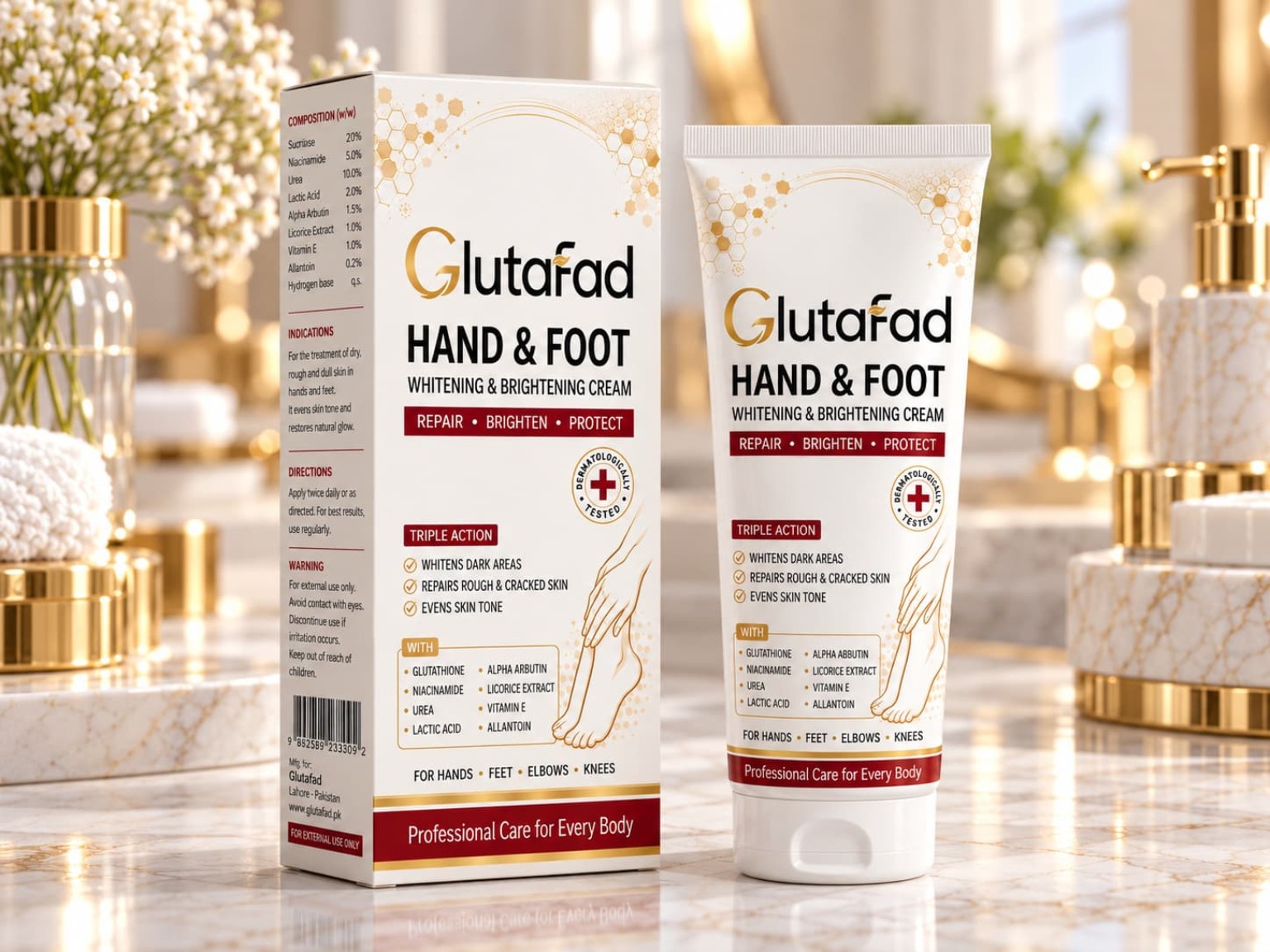 Glutafad Hand & Foot Whitening & Brightening Cream